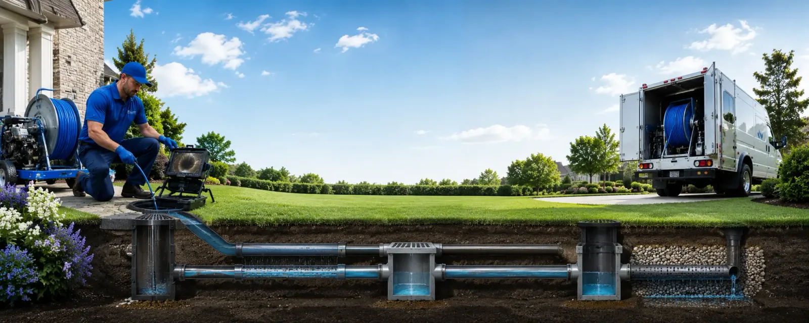Outdoor drain cleaning information for Noble, MO